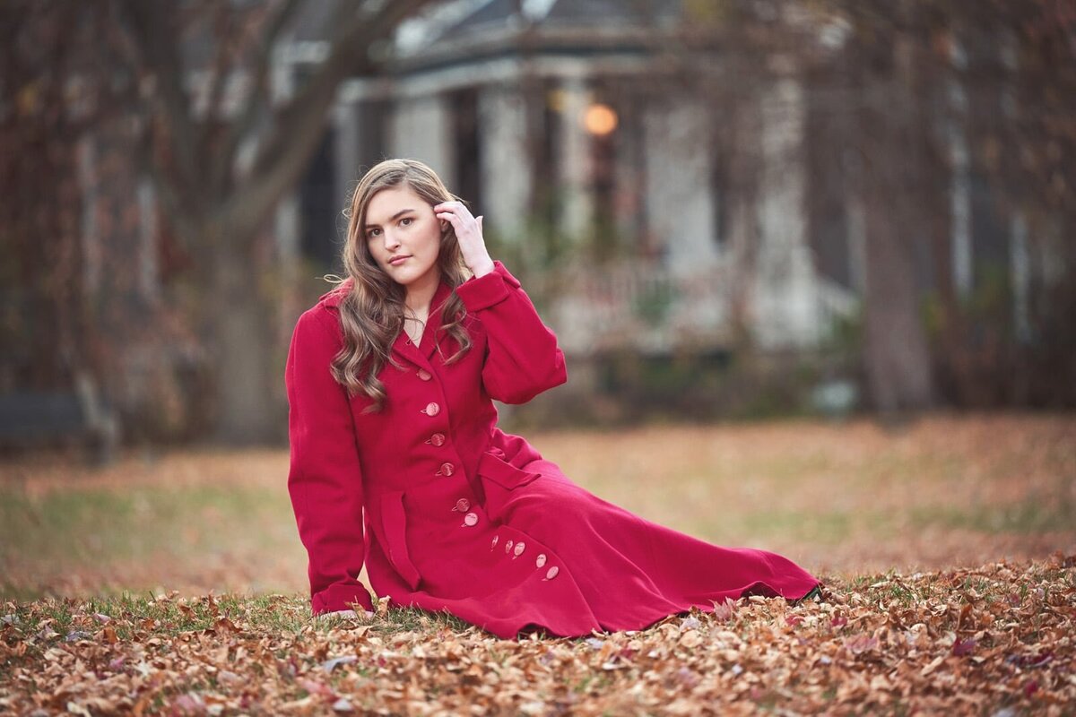 Elegant Senior Picture Photographer Capturing Timeless Autumn Portrait Outdoors-32