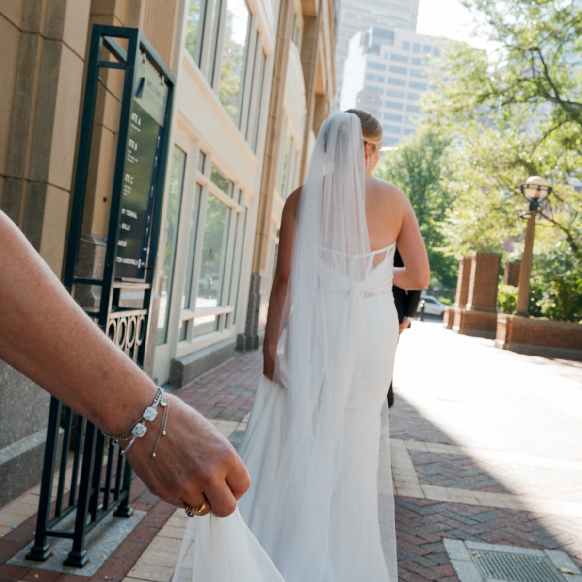 wedding bride veil  shot