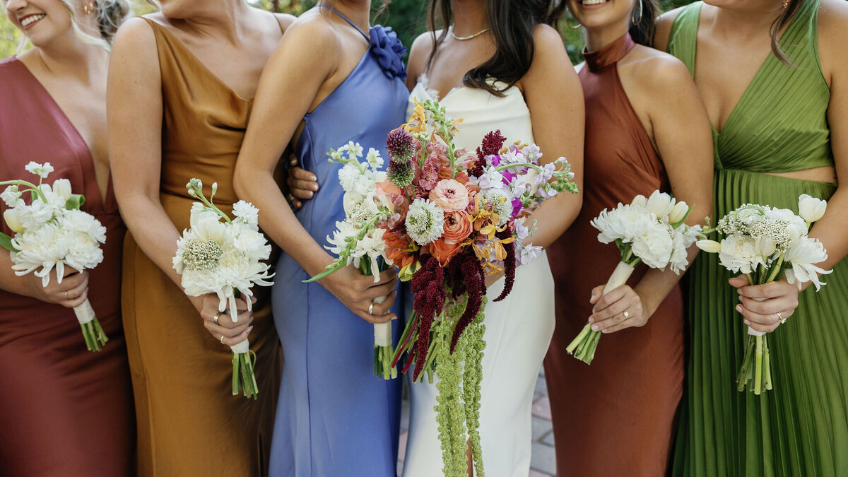 colorful bridesmaid dresses