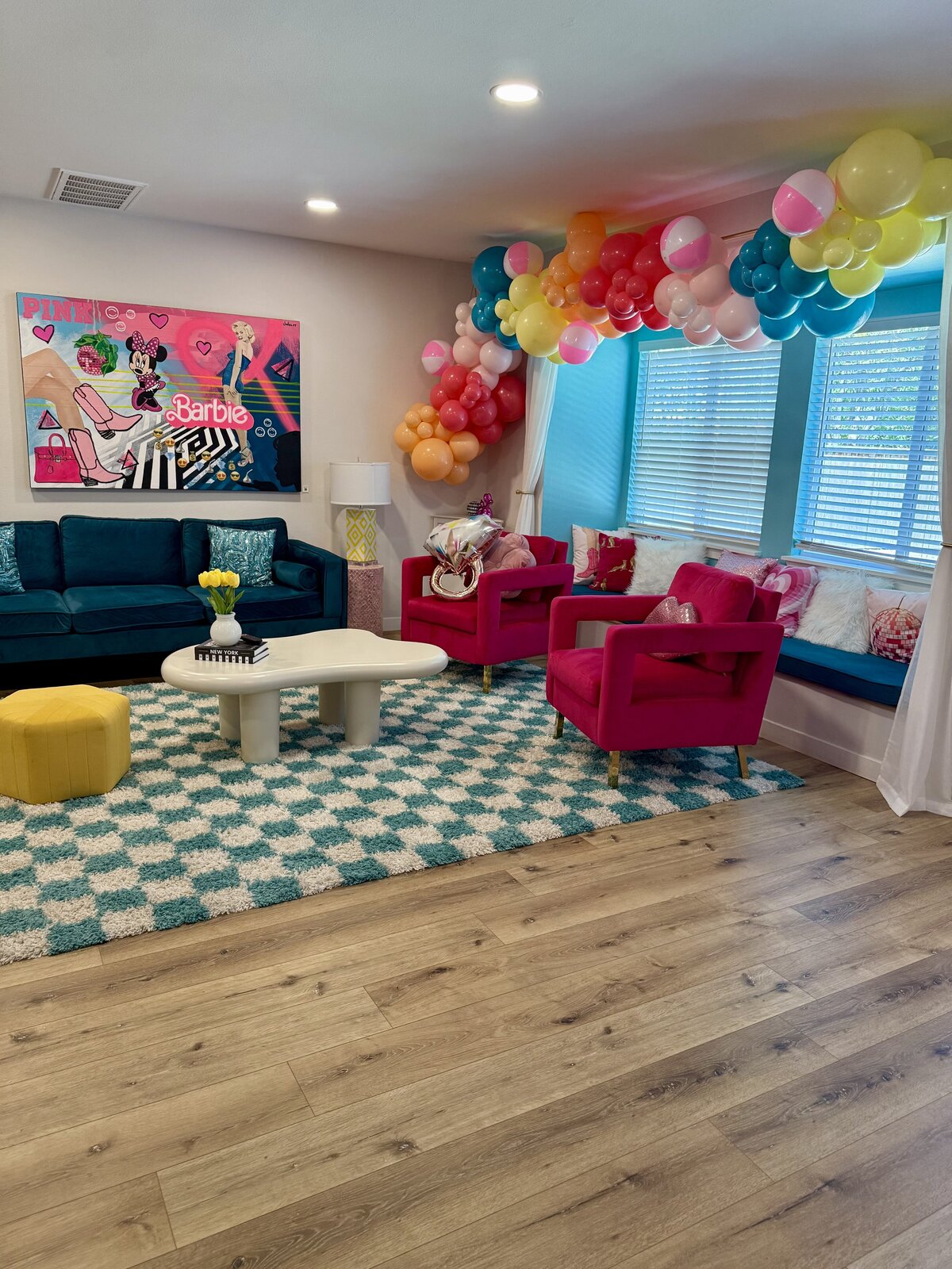 Austin bachelorette balloon arch