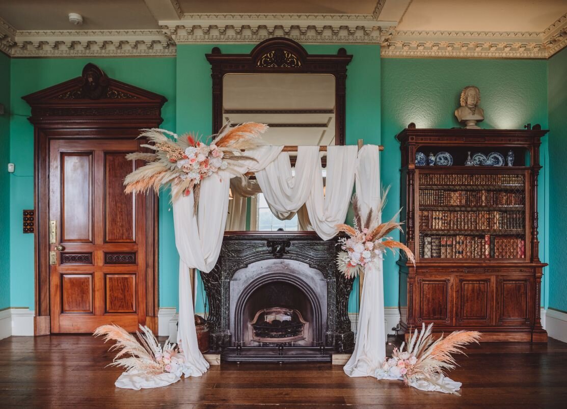 Boho luxe wedding Prestwold Hall sm (6)