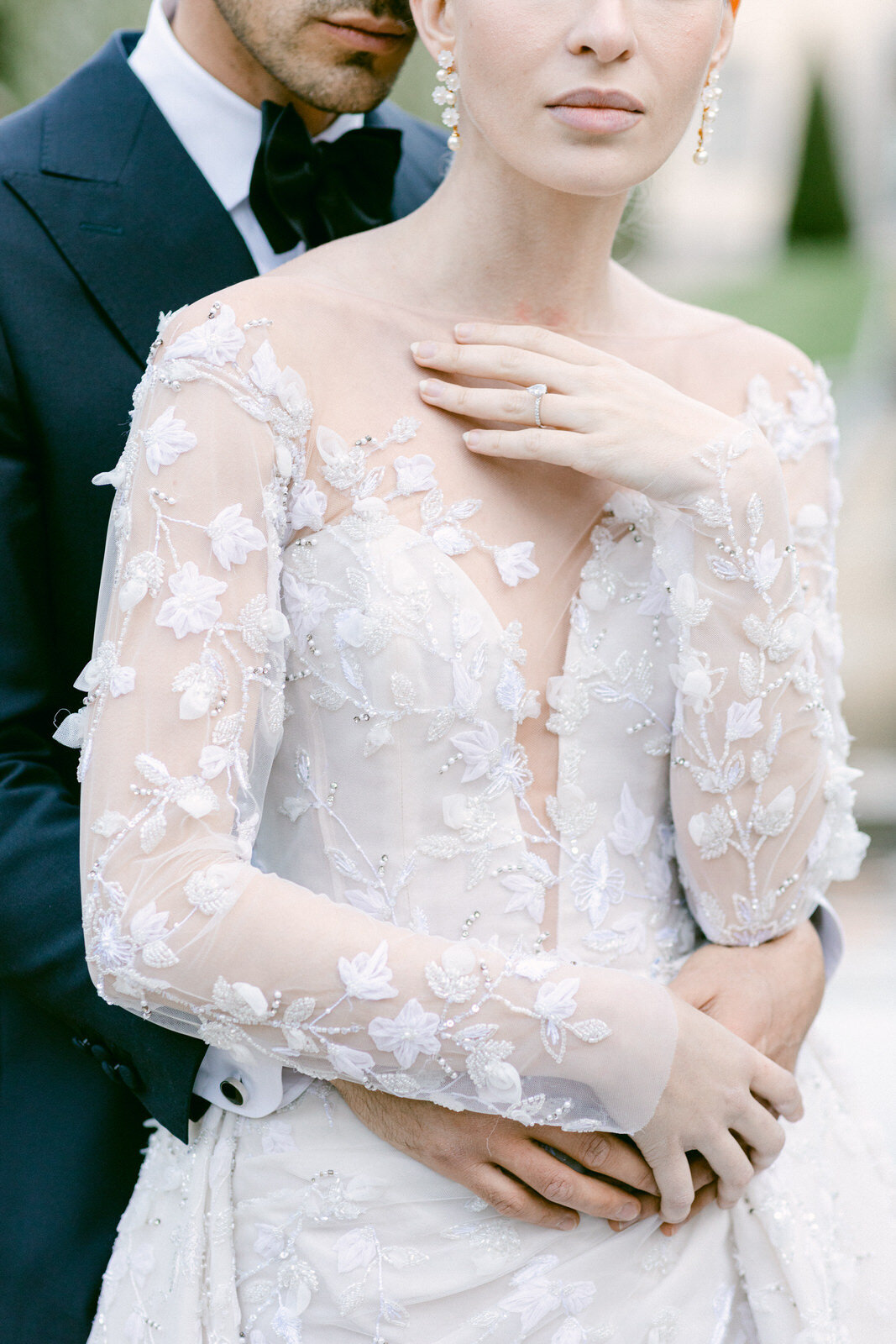 Bridal gown details