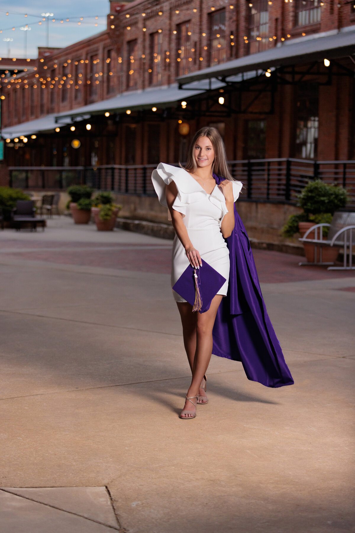Cap and Gown Raleigh Senior Photographs