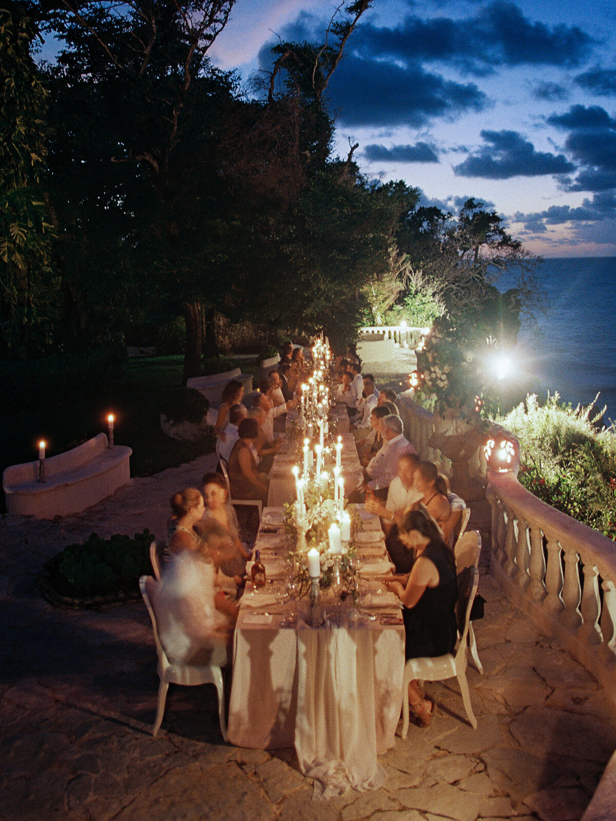 A stunning outdoor wedding reception at a top tropical destination venue in the Caribbean, Dominican Republic. Photographer credits: Laura Gordon.