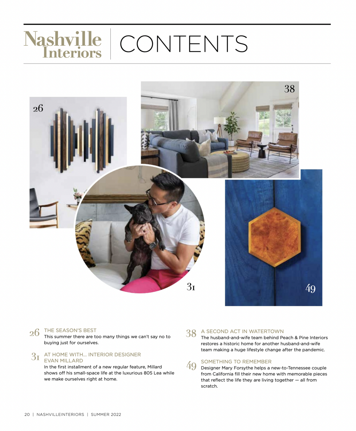 Nashville Interiors - At Home With Feature Summer 2022