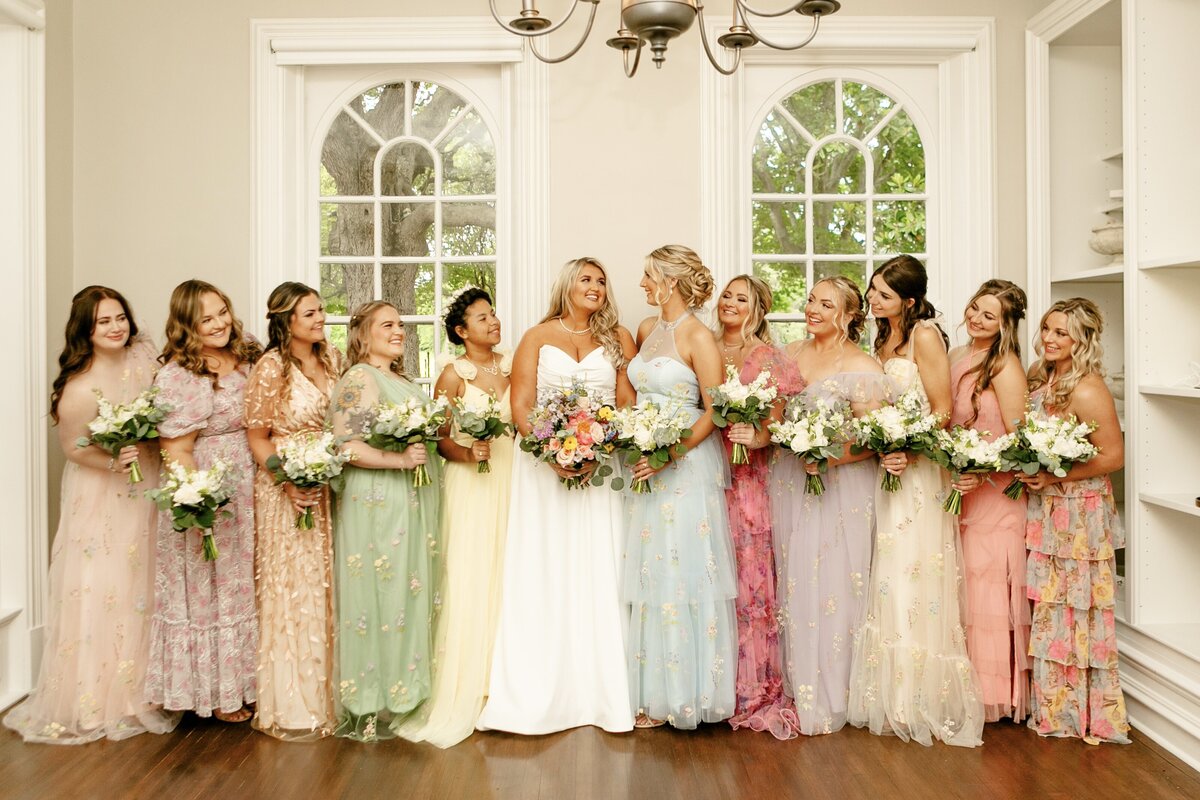 bridesmaids mismatched dress inspiration