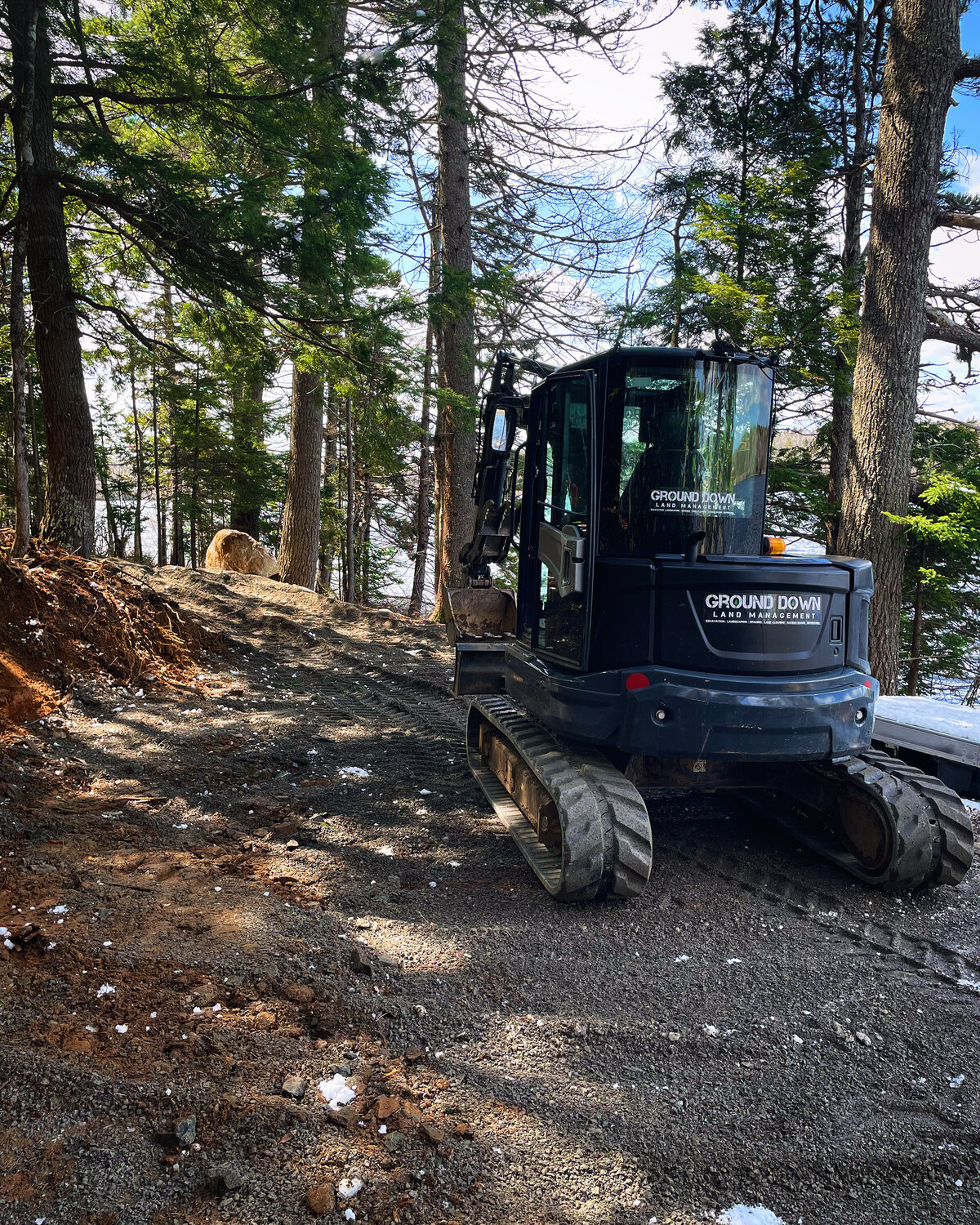 Ground Down Land Management - Excavation Services - Nova Scotia - Property Access - Trail Systems - Driveways - Patios - Landscaping - Mulching