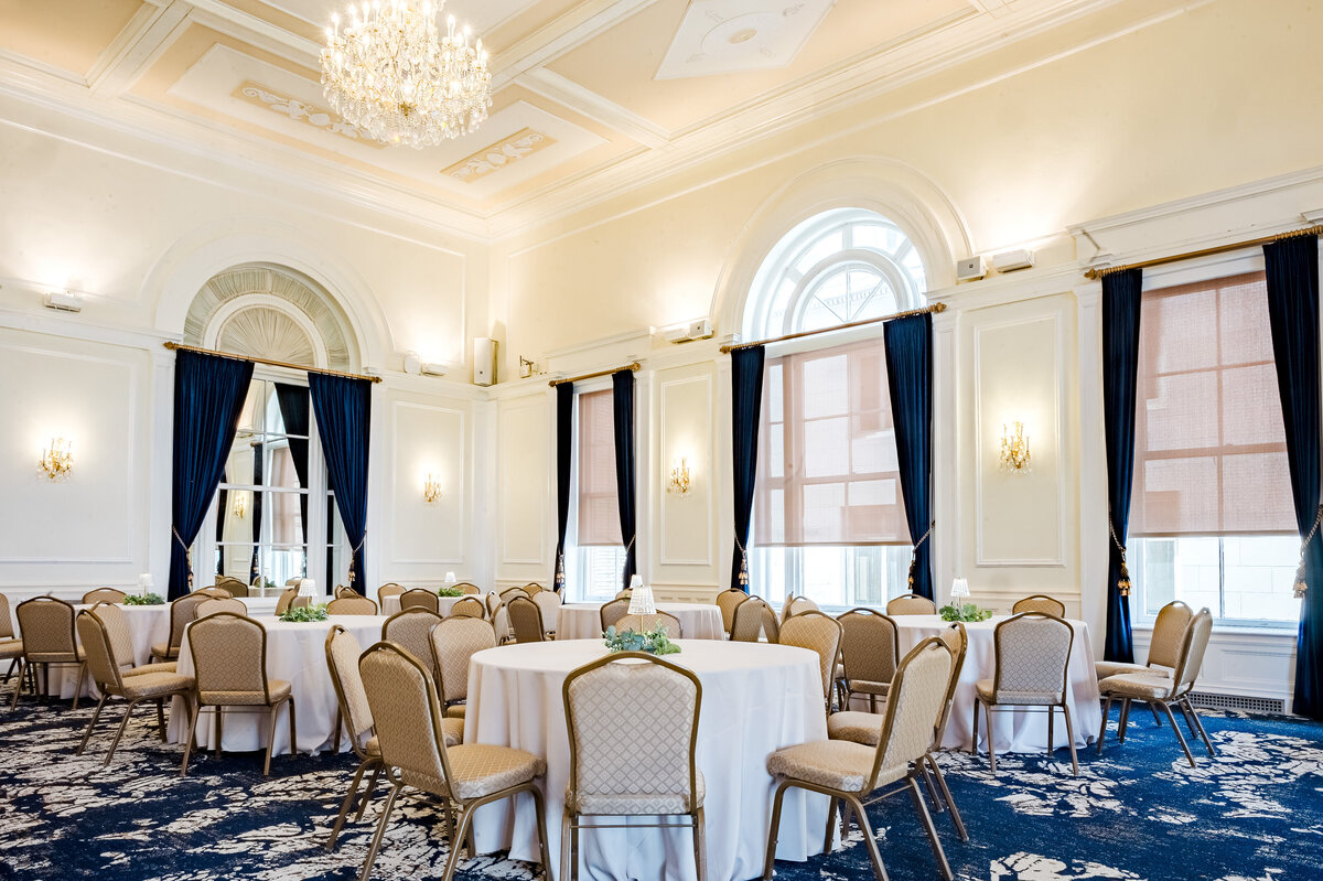 updated ballroom at the university club