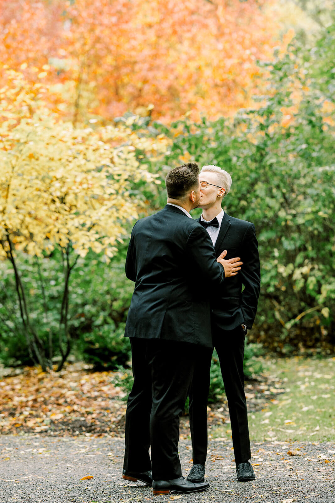 Greencrest Manor wedding in fall colors