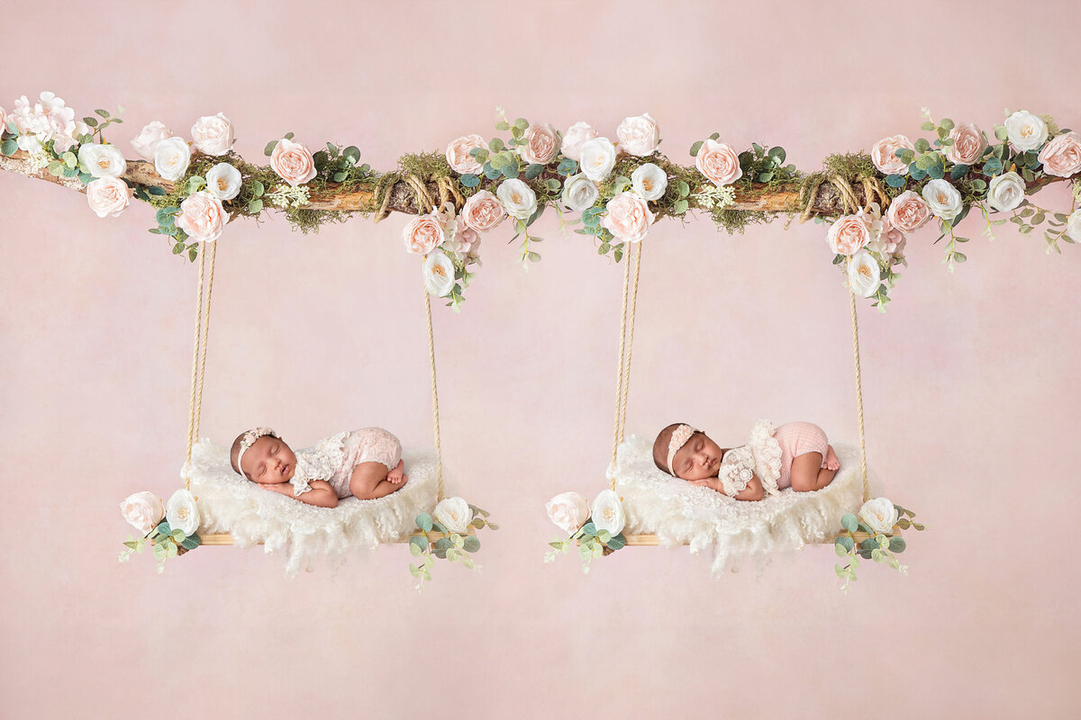 2024-07-18 - Anaisha & Anaira's Newborn Session - Gold - 31 days (Sharouna Auckloo - Brampton)Composite