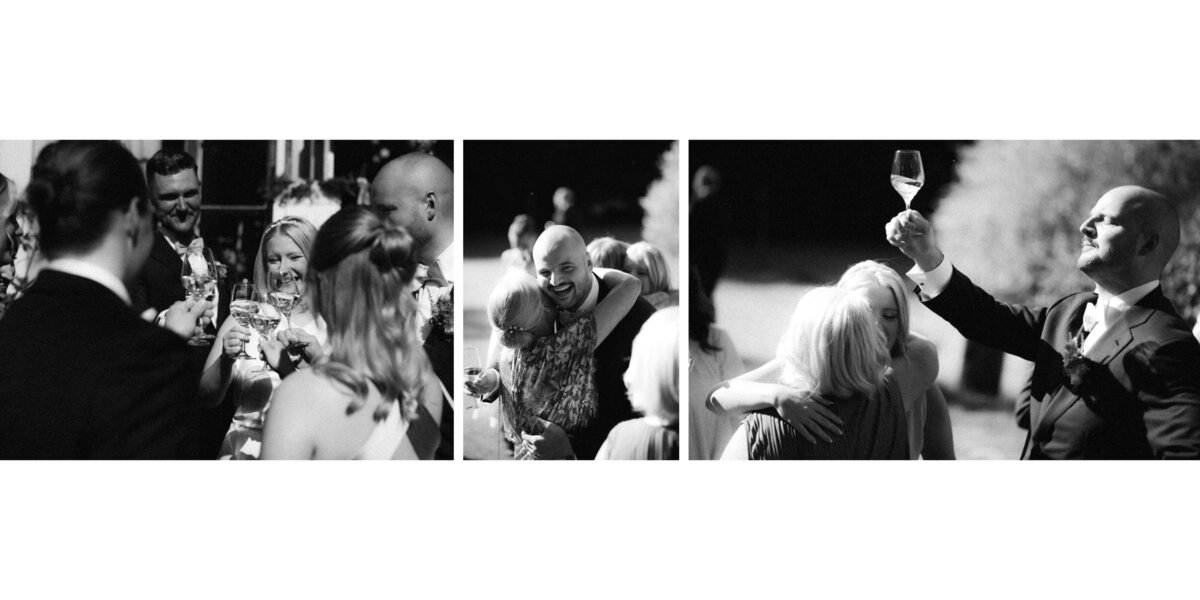 Documentary wedding photos of a wedding reception in Helsinki