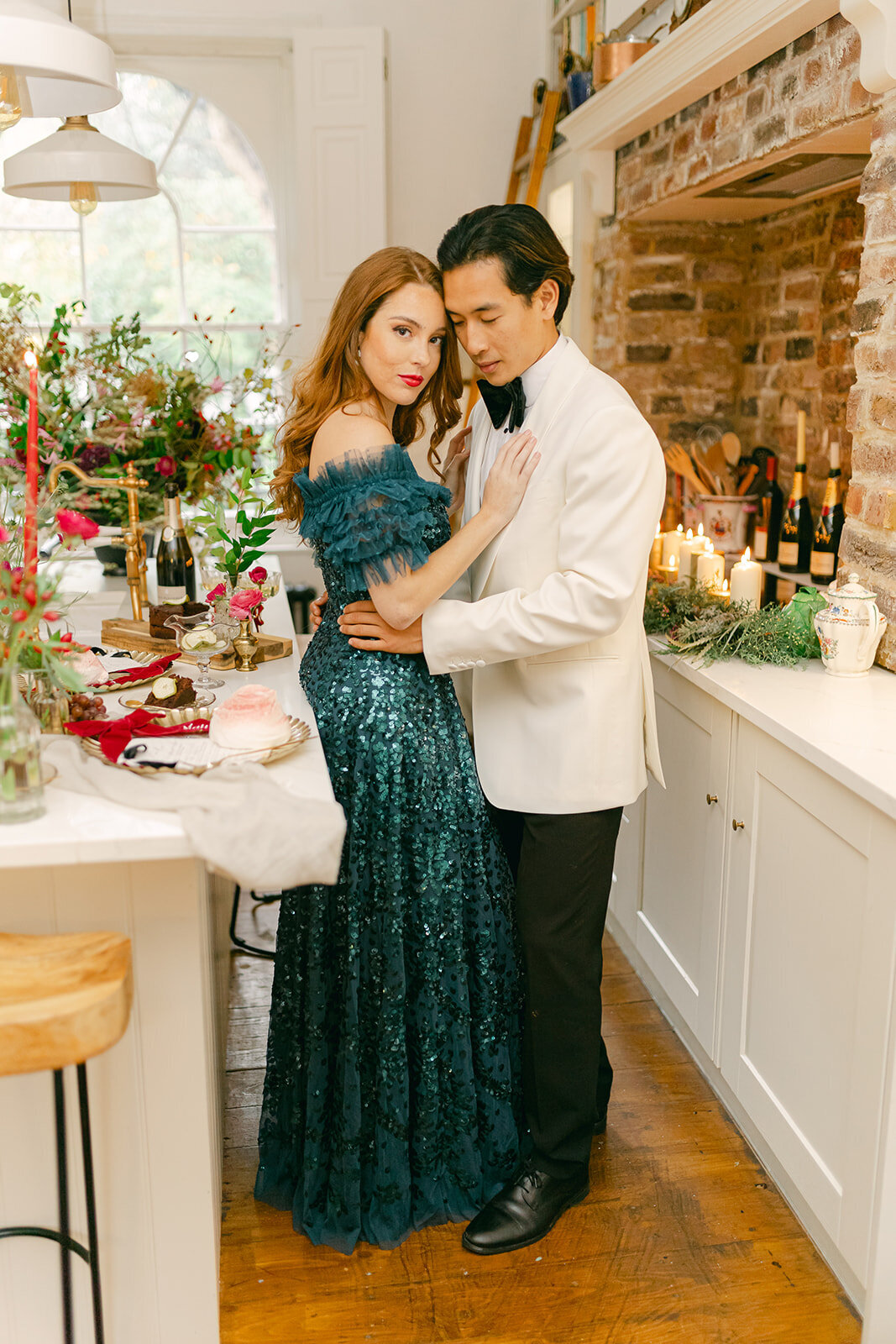 234 - Christmas Elopement Photo Shoot - Tall House On The Square -  Maila Enea Events  - Joana Senkute Photography - London