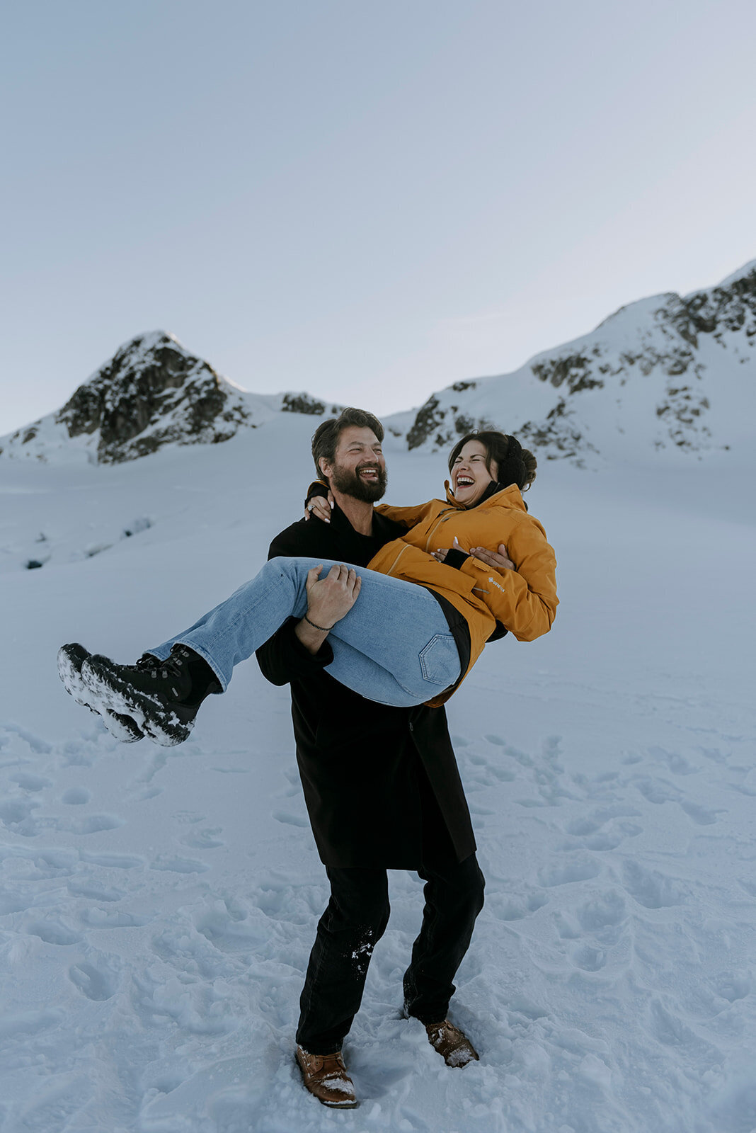 Rainbow Glacier Heli Proposal in Whistler Louis and Mary4