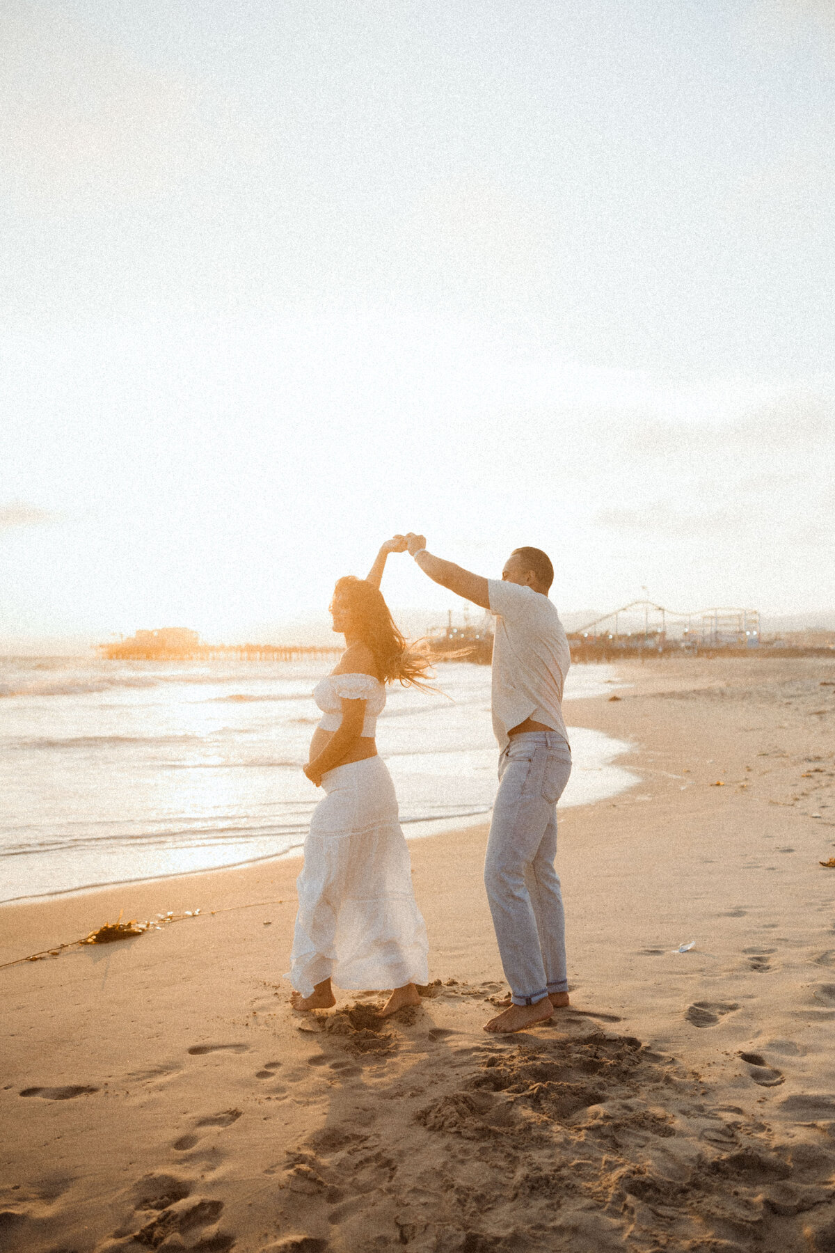 Santa Monica Beach Maternity Photography 55