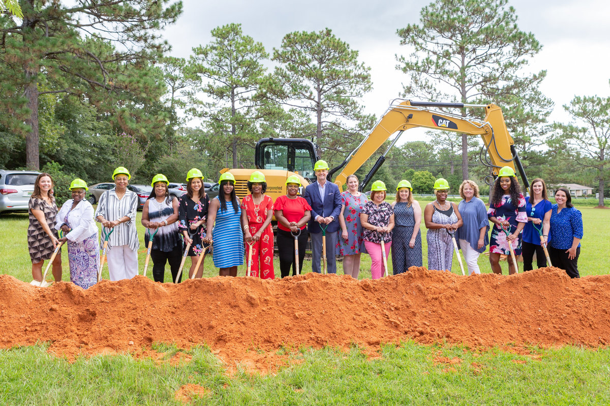 Ground breaking ceremony for Mobile, Alabama home.