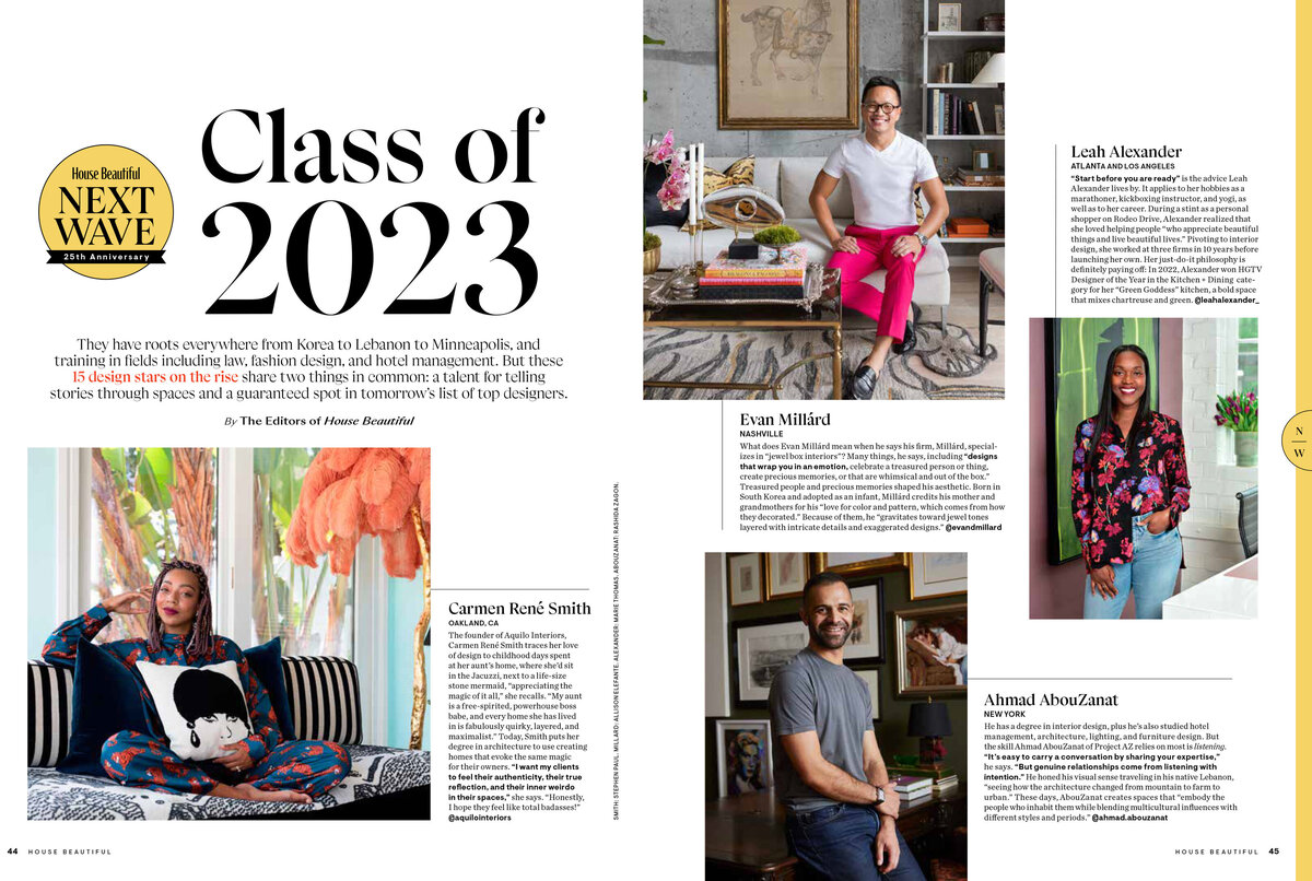House Beautiful - 2023 Next Wave Designer Feature