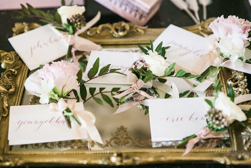 Floral-boutonniere-elegant-Paris-wedding