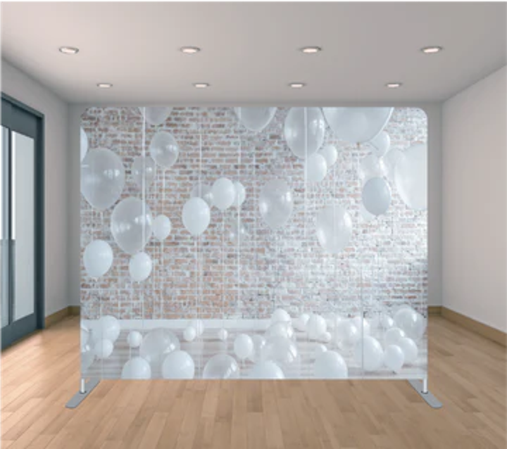 brick with balloons