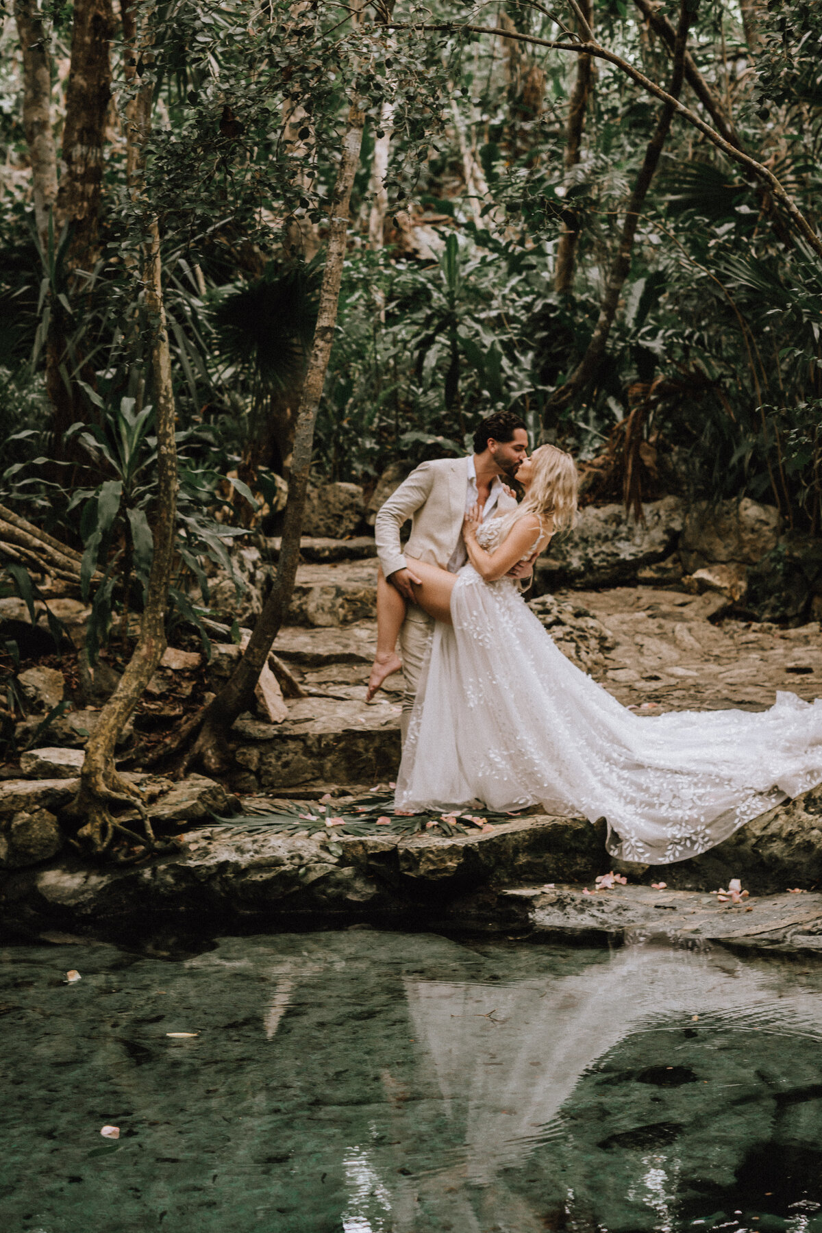 Mayan Wedding Ceremony at a Cenote in Tulum