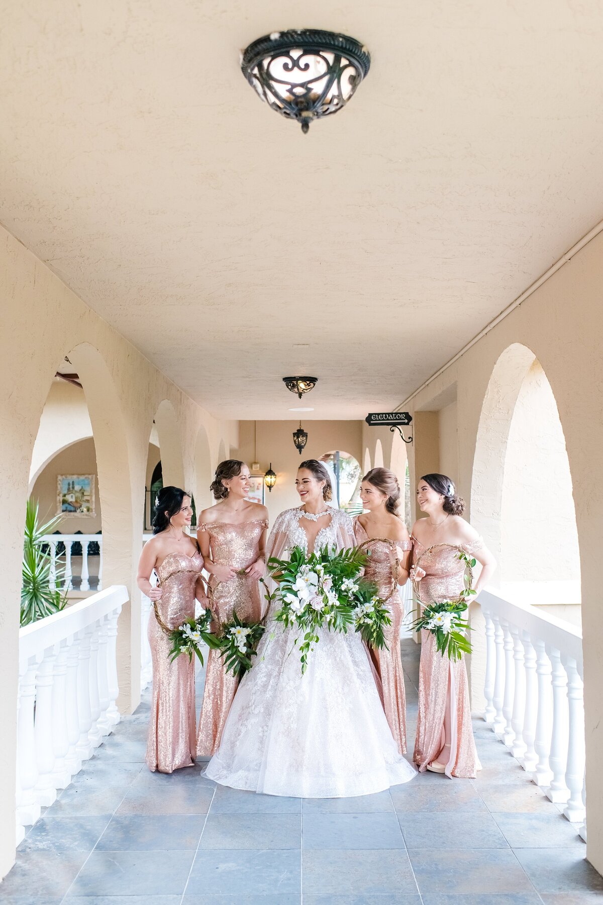 Bride and Bridesmaids | Mission Inn Wedding |  Chynna Pacheco Photography-4