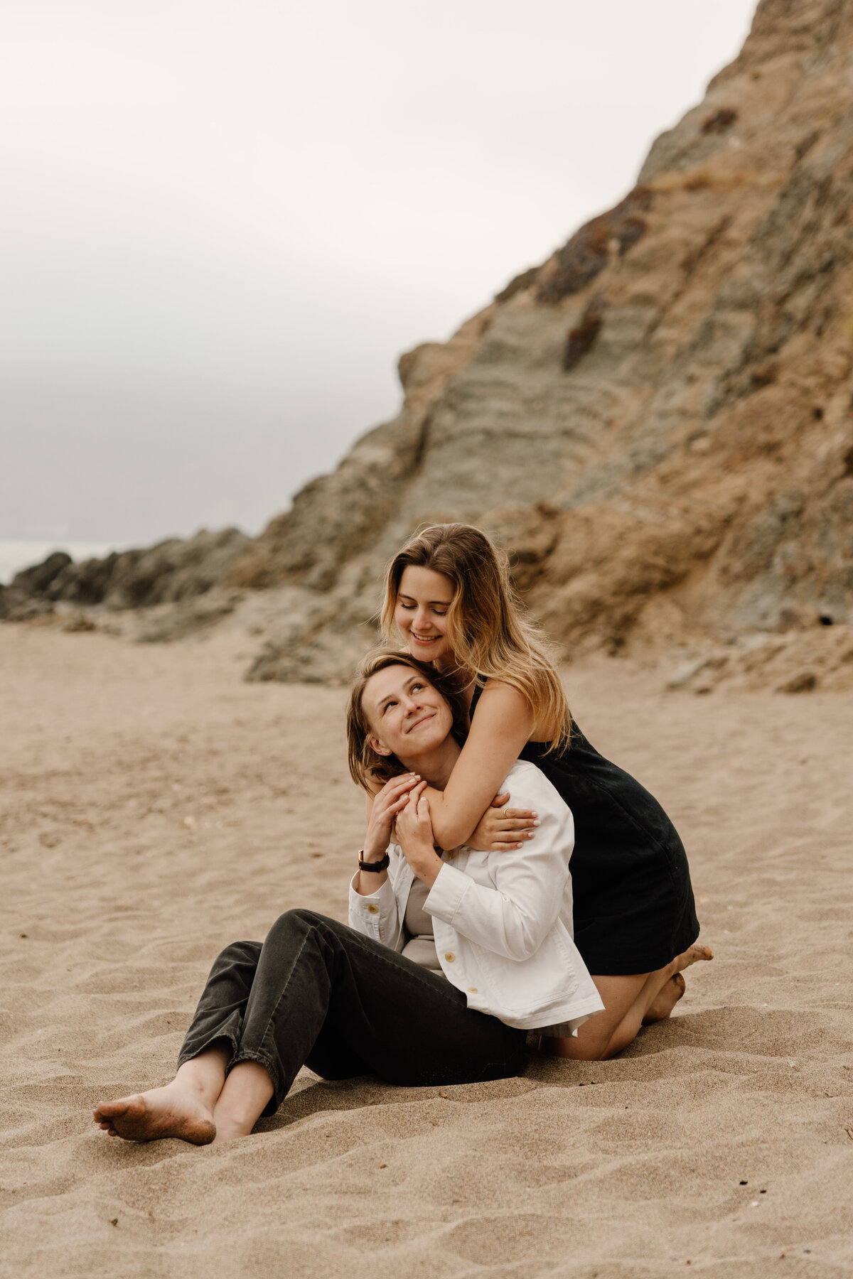 Couple at Baker Beach San Francisco