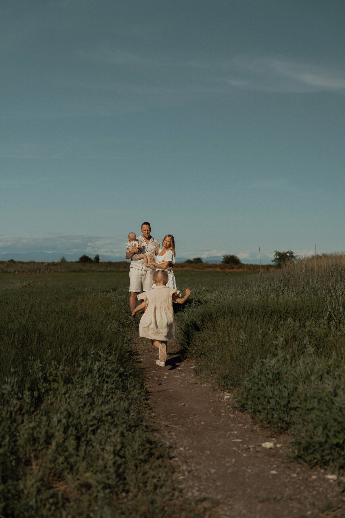 Family session at the beach in Royston by Latitude 49 photography