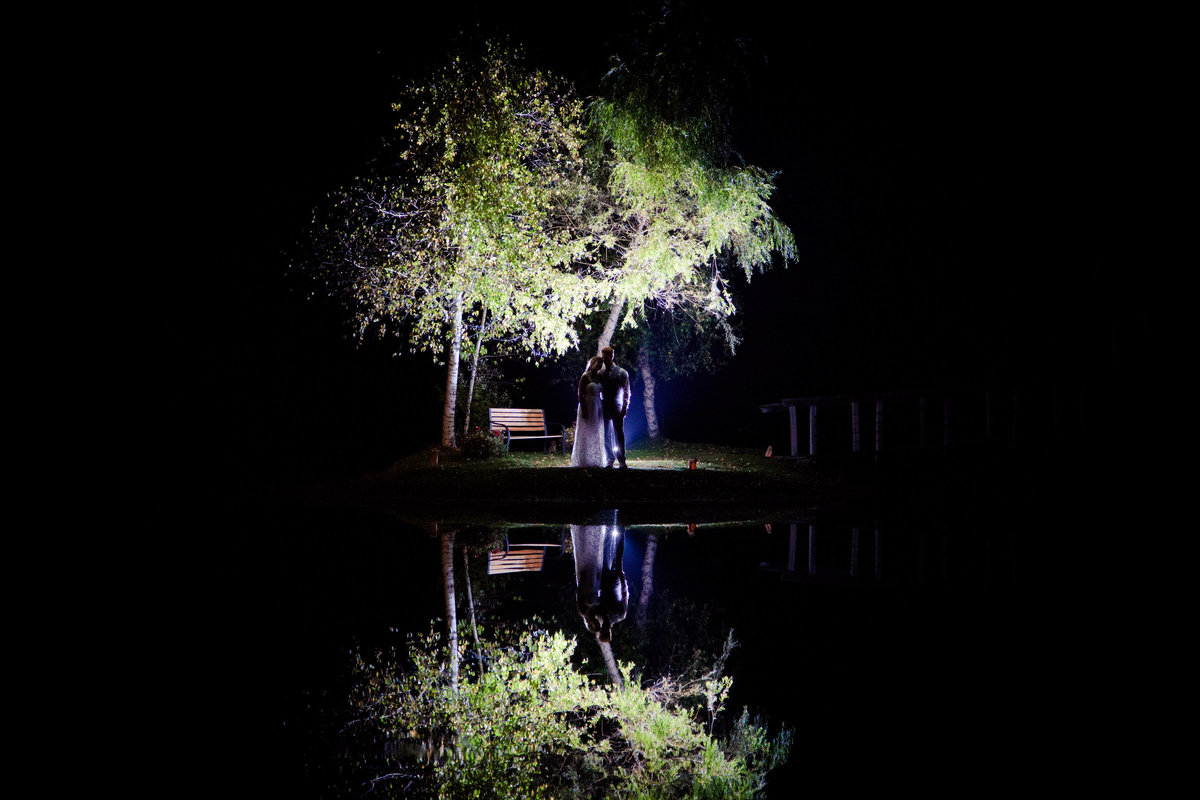 Beantown Ranch Island at Night