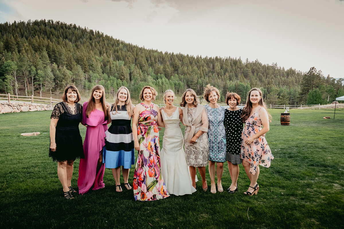 Bride with Friends at Wild Canyon Ranch