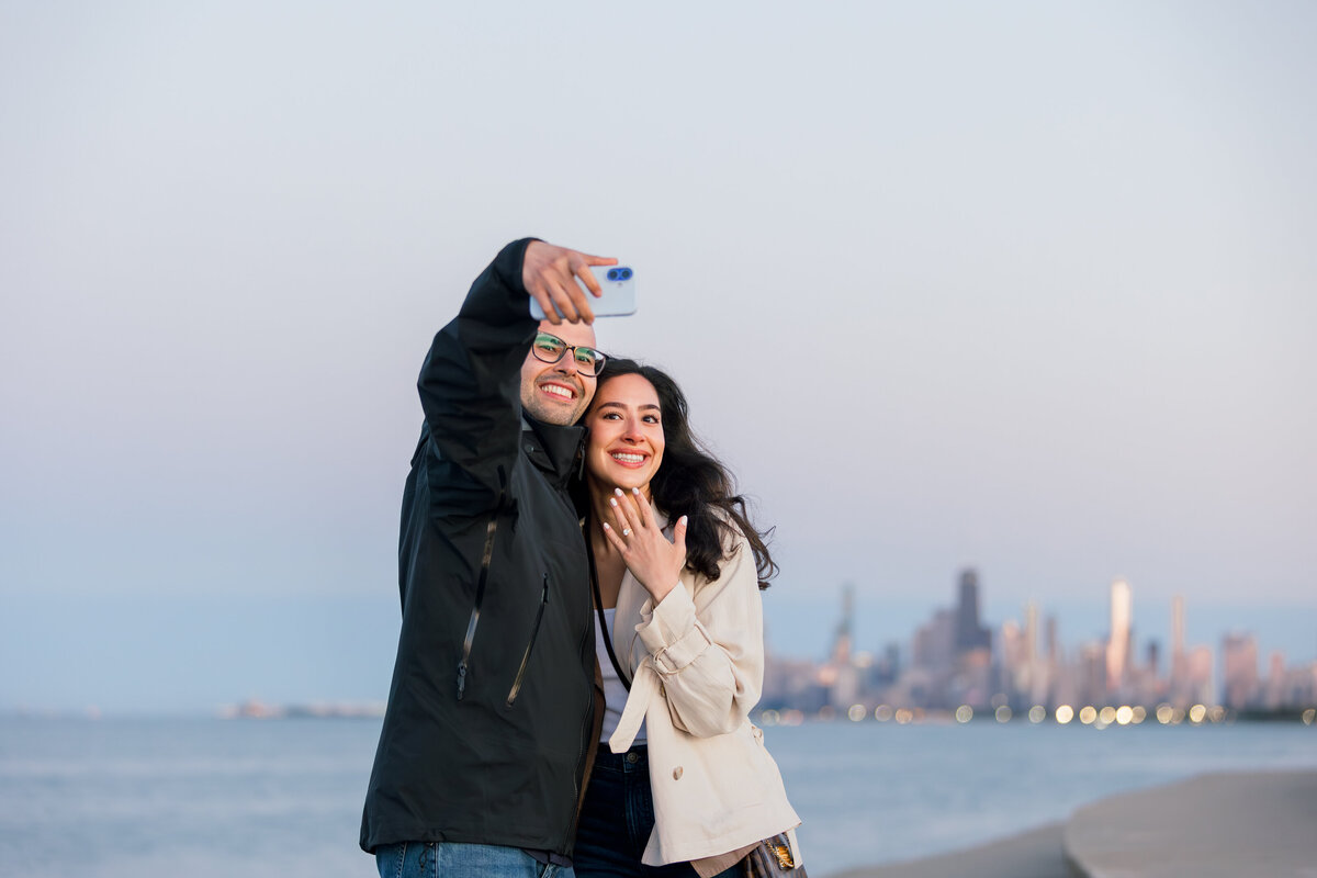 Montrose Point Engagement Session, Chicago & Miami Wedding Photographer