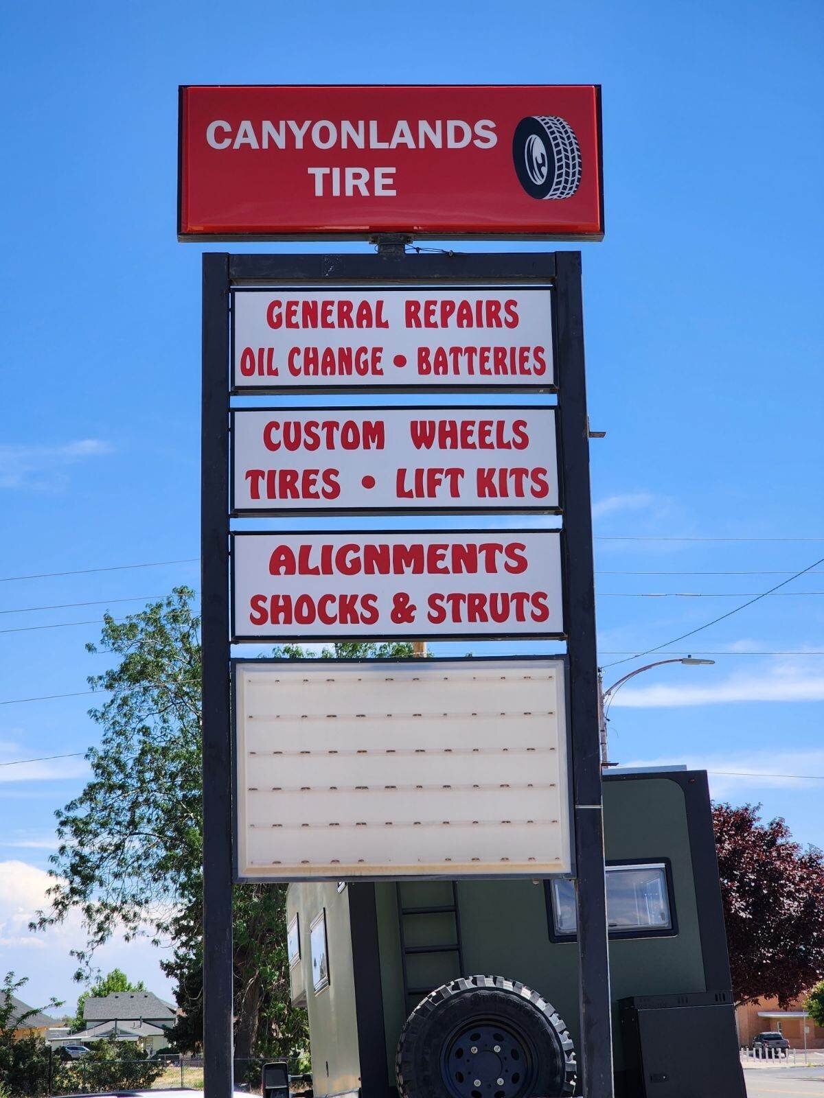 Canyonlands Tire Your Trusted Blanding, Utah Tire Shop