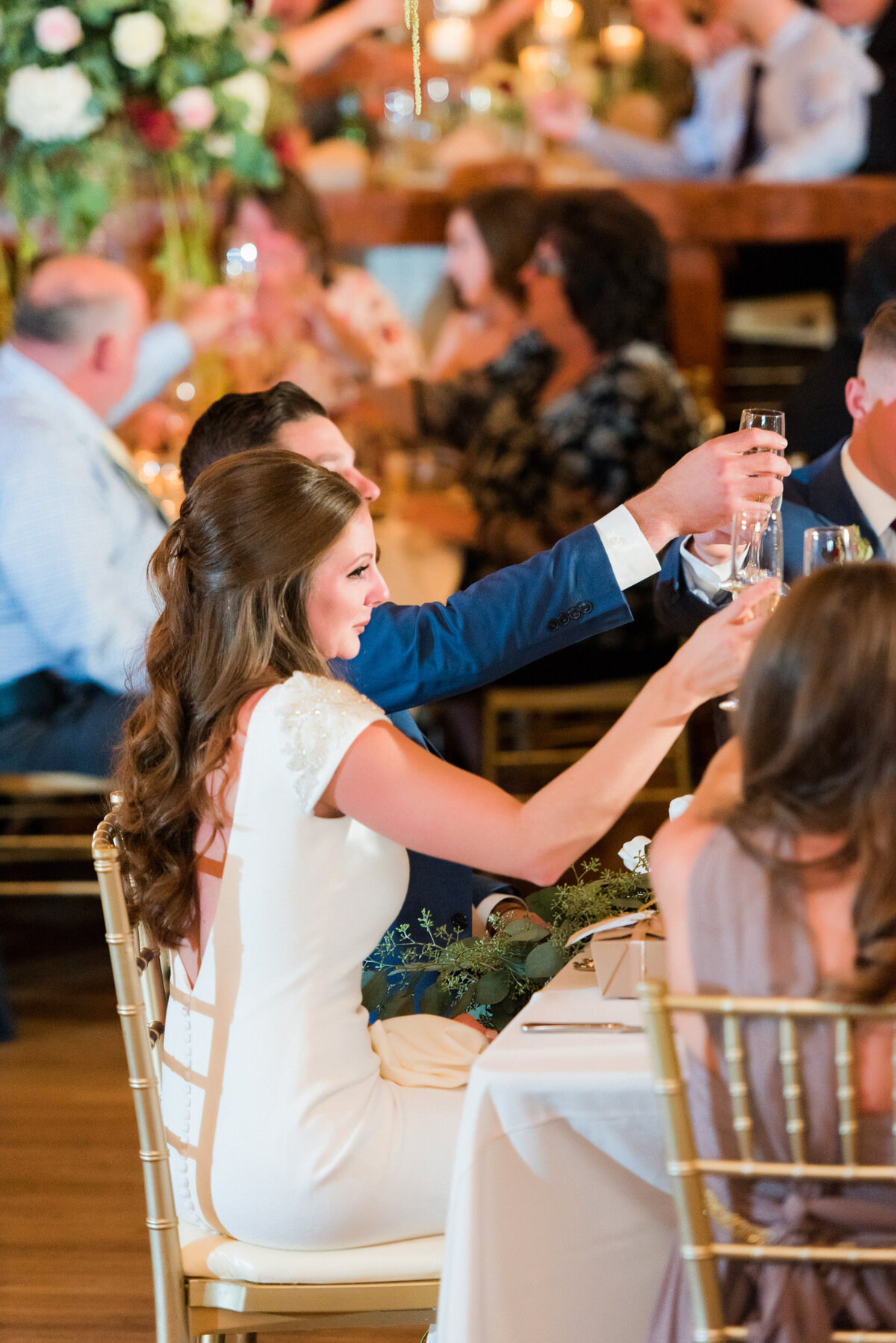 toast at oglebay resort wedding reception