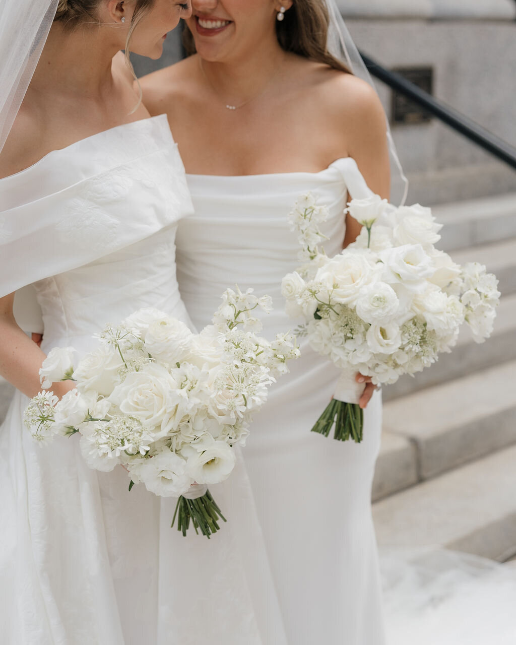 same sex double bouquet 3