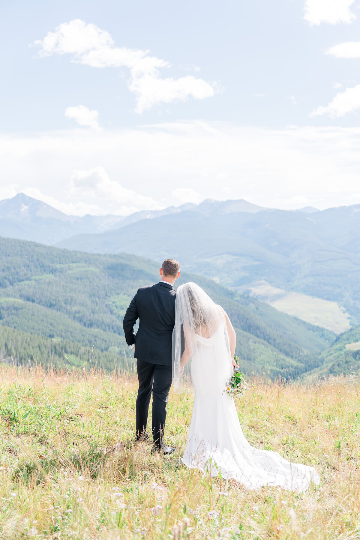 Vail Wedding Deck Mountain Village Romantic Summer Elopement Wedding Ski Lift Elena Spraguer Photography 0016
