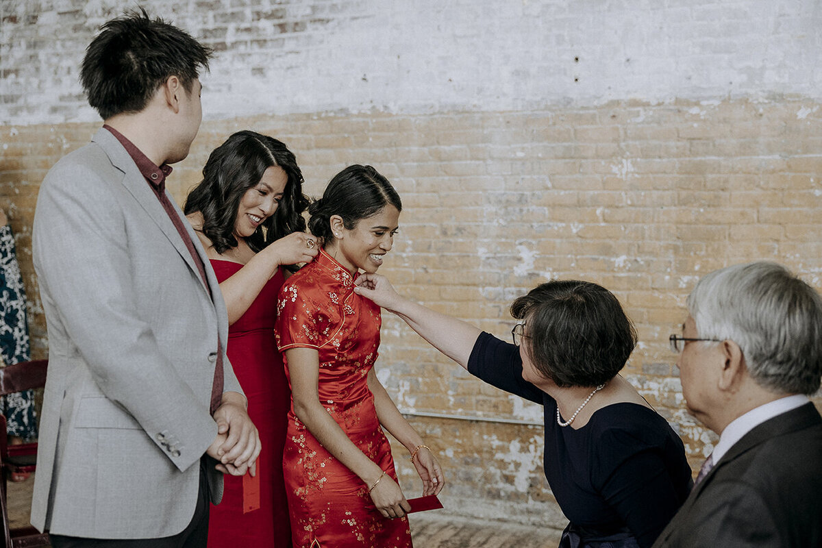 Mira Park Photography NY based wedding photographer Wedding tea ceremony at Greenpoint Loft in Brooklyn NY