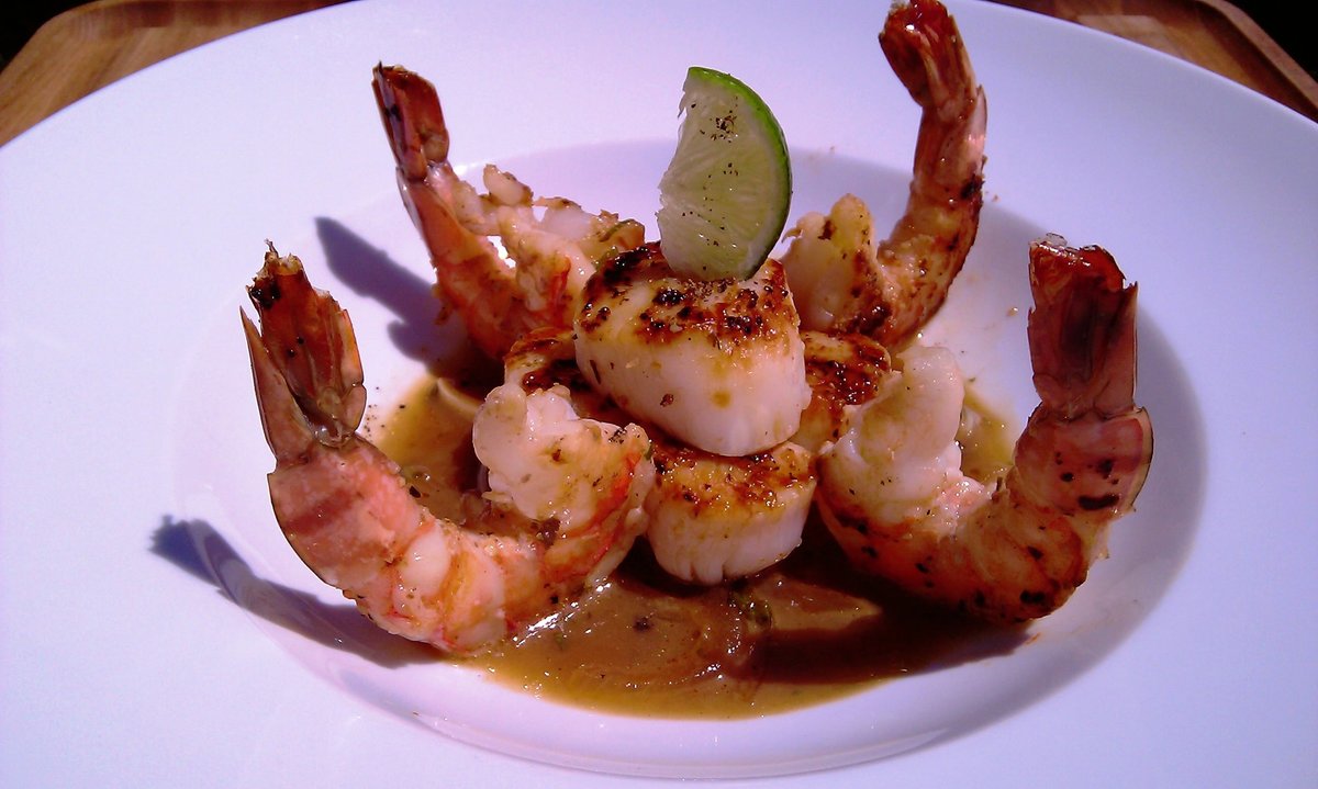 Shrimp & Sea Scallops w Lime Sauce