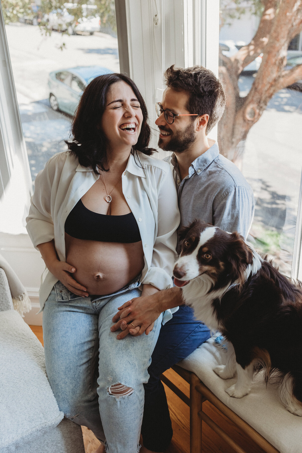 skyler maire photography - san francisco in home maternity photos with dog, bay area maternity photography, intimate maternity photoshoot-2736