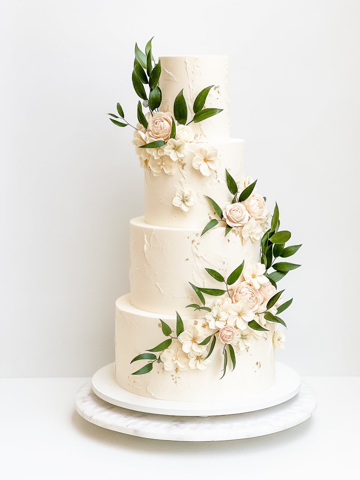 buttercream flower wedding cake