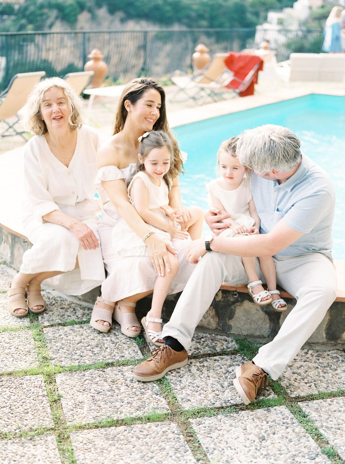 Family Session at private villa in Positano