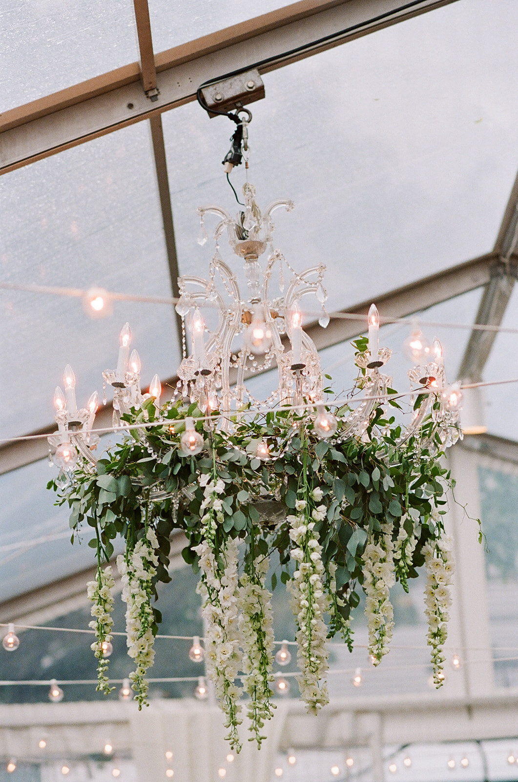 Chicago Illuminating Co. Tent Wedding with Lush Floral Arch_9