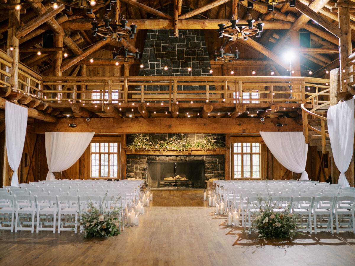 sunriver oregon great hall ceremony draping