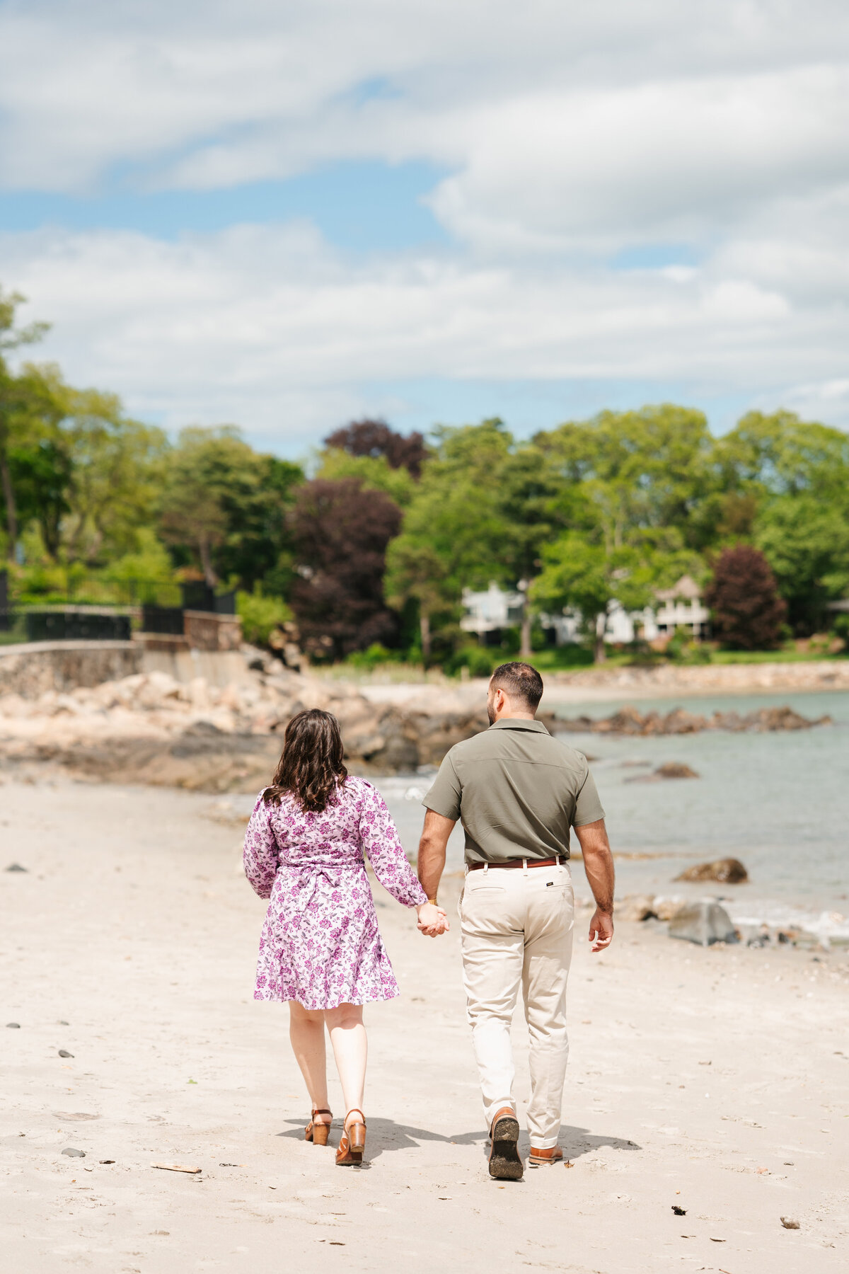 Candid moment between engaged couple at Lynch Park by Danielle Littles Photography