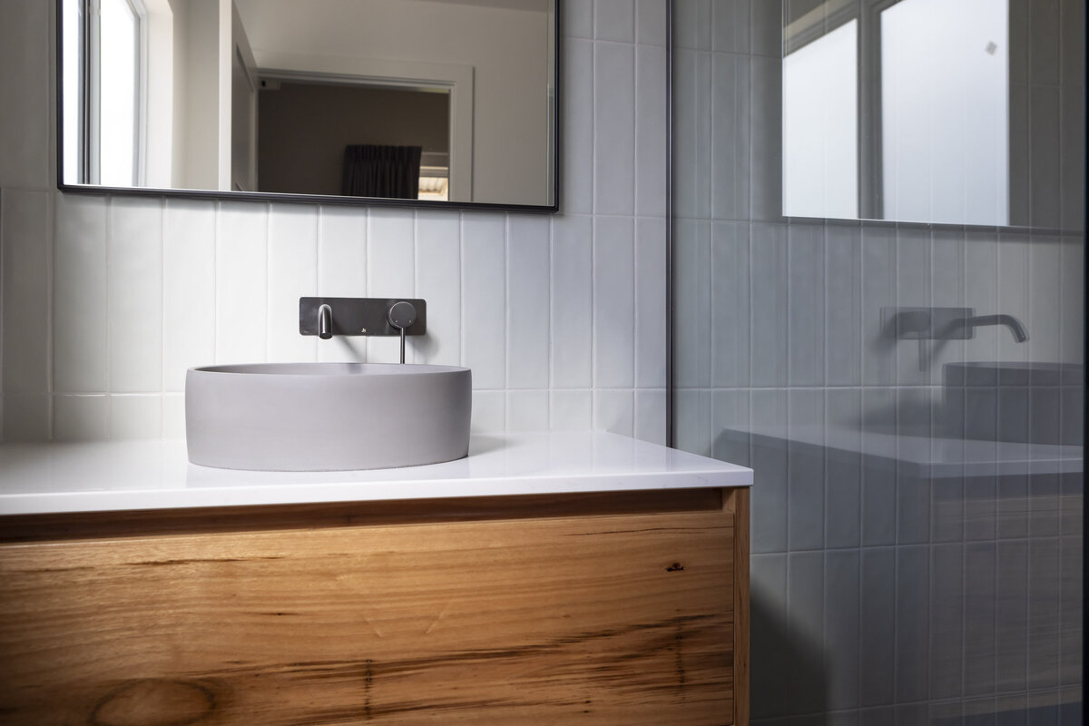 Elegant Modern Bathroom design and built by WBK Building