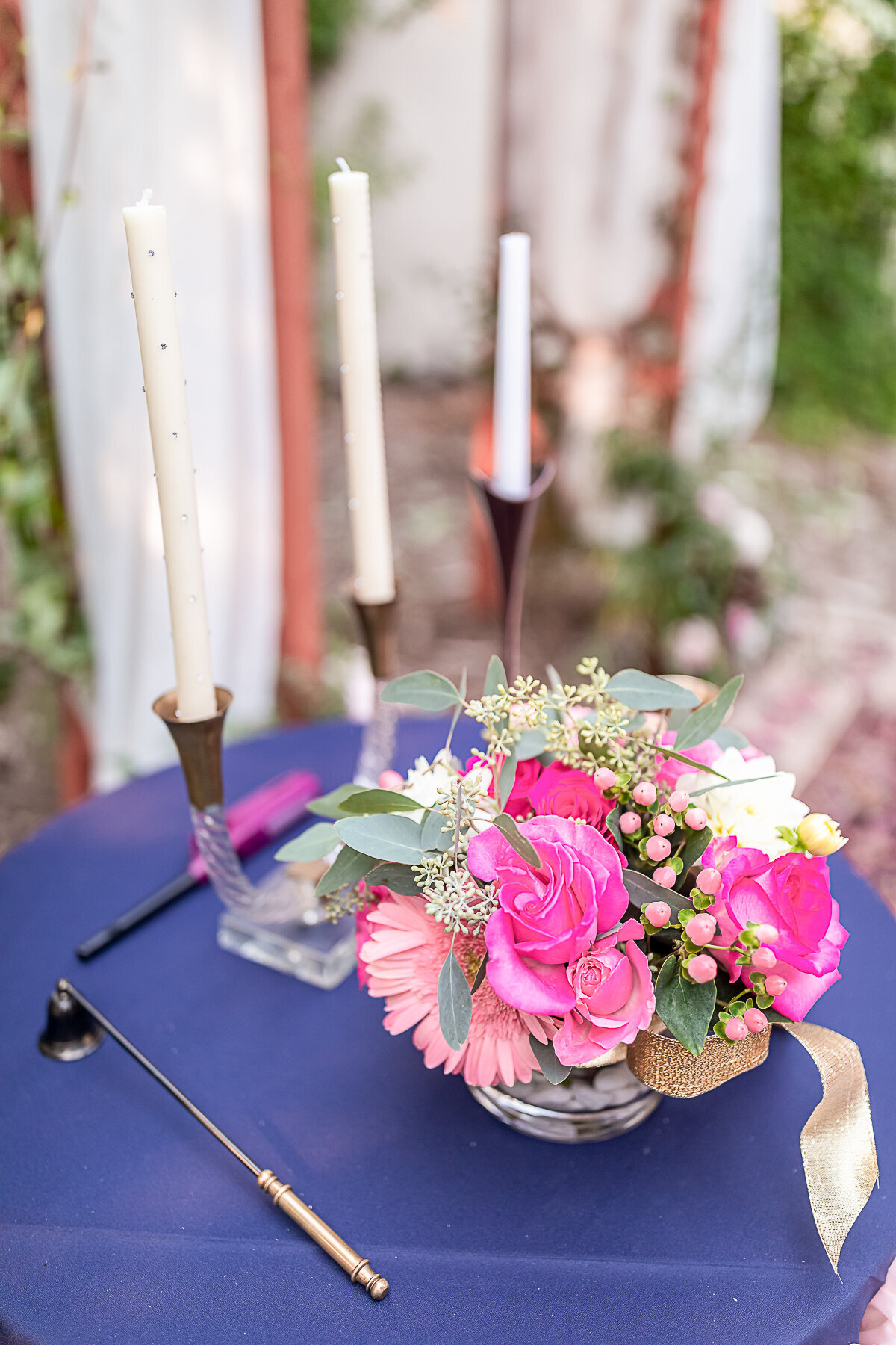 Pink and Blue Wedding Accent Colorado