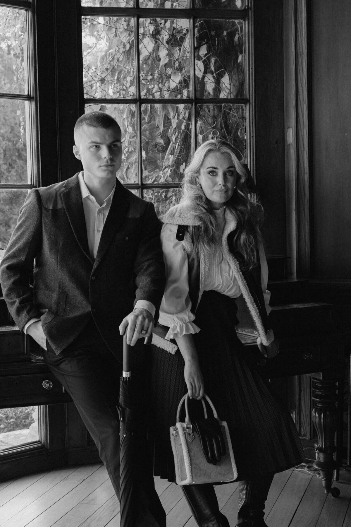 A wedding engagement photo shoot at Luttrellstown castle in Dublin Ireland