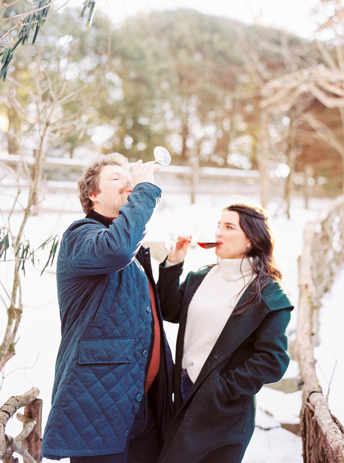 Jamie & Will Blowing Rock NC Winter Engagement Session_0743