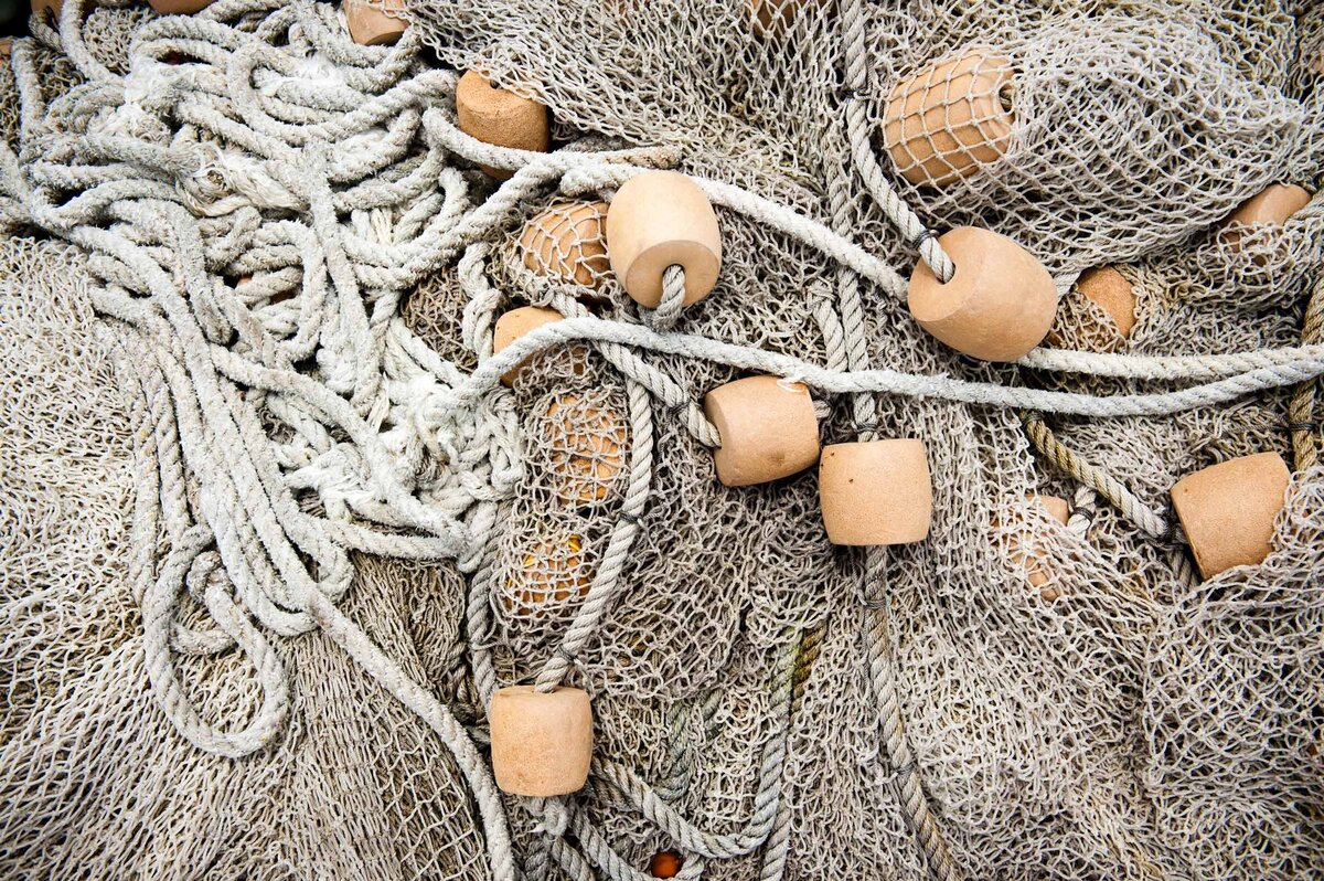 Fish netting used on Harbor Island Bahamas.