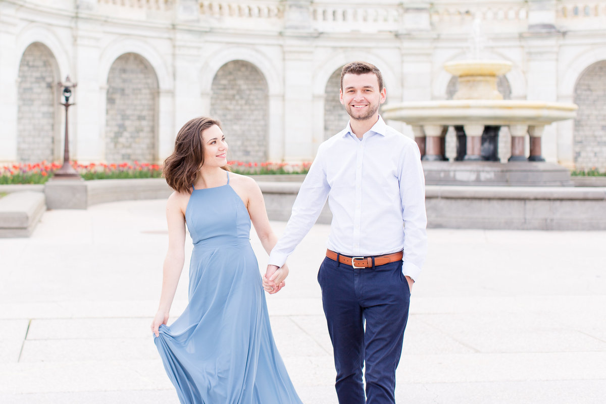 Capitol Building Engagement Session in DC with a visit to Supreme Court Building and Library of Congress | DC Wedding Photographer | Taylor Rose Photography-111