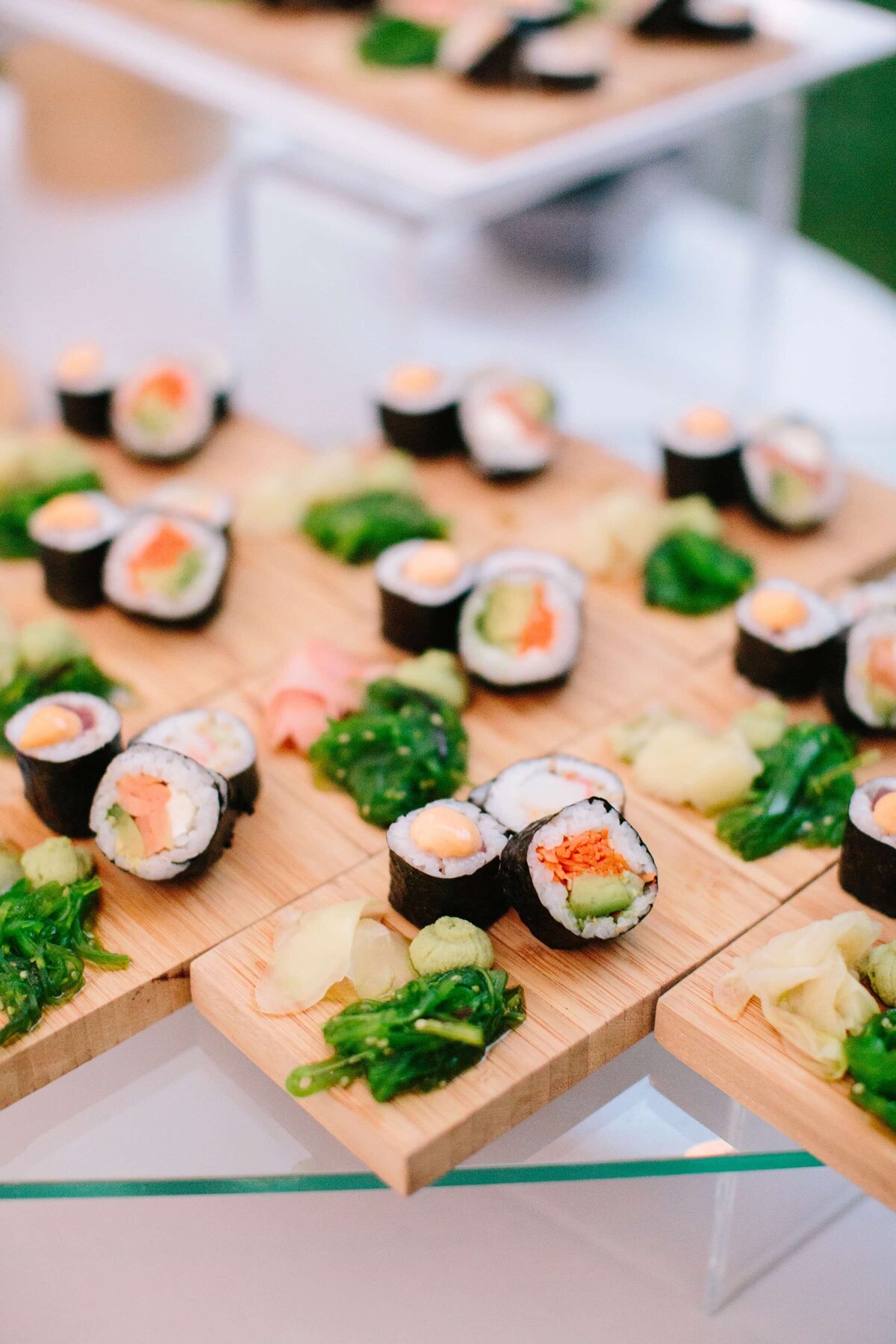 wedding reception sushi