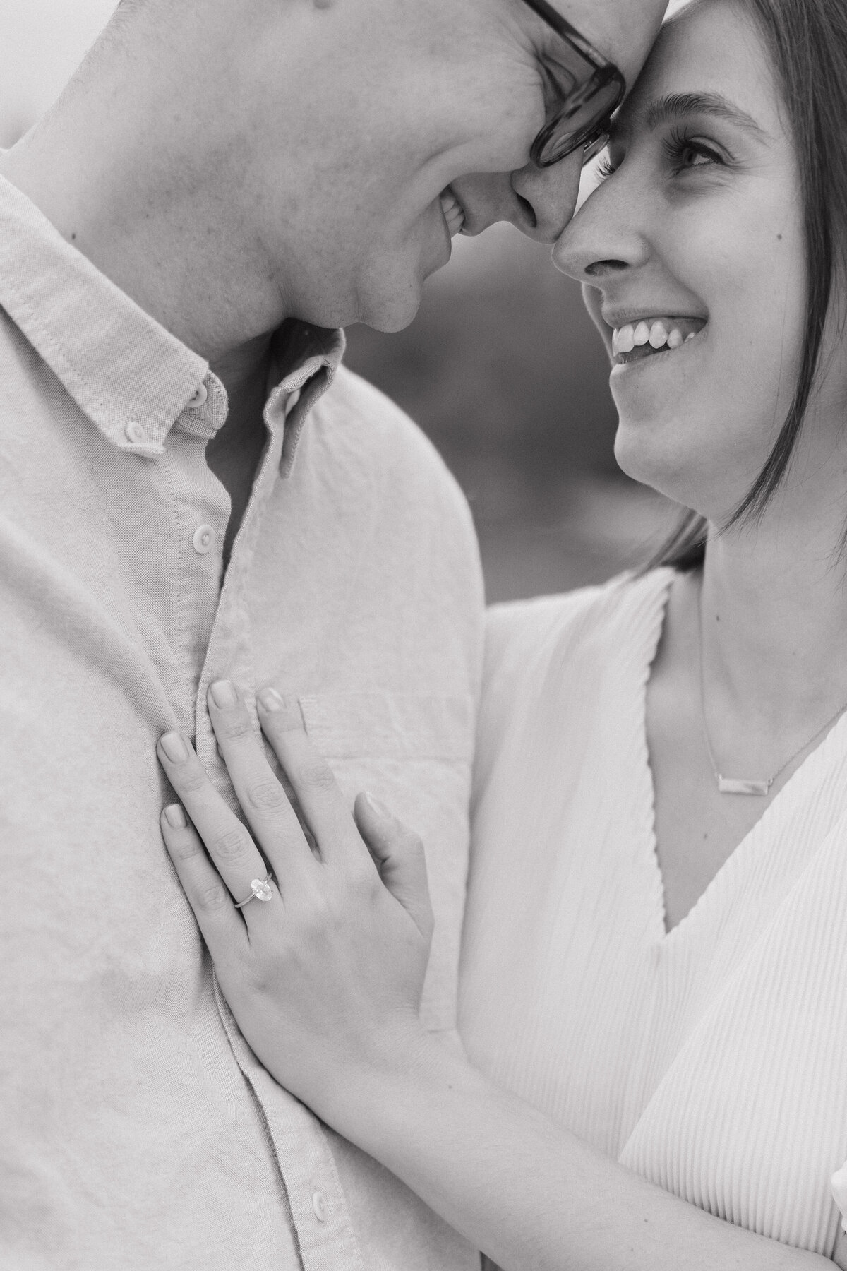 Engagement photography detail Indianapolis candid moment