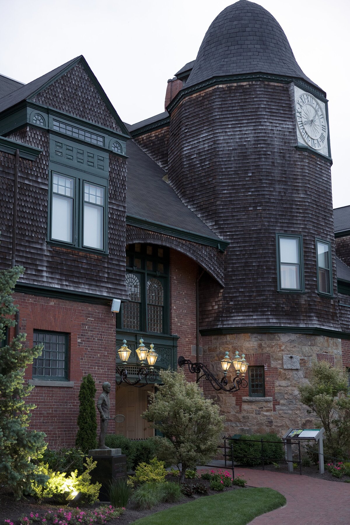 Architecture details of the Tennis Hall of Fame Newport Rhode.Island